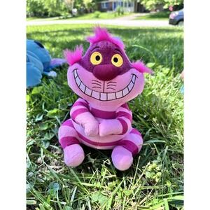 Disney Cheshire Cat Plush Stuffed Animal Toy Alice in Wonderland Collectible 10"